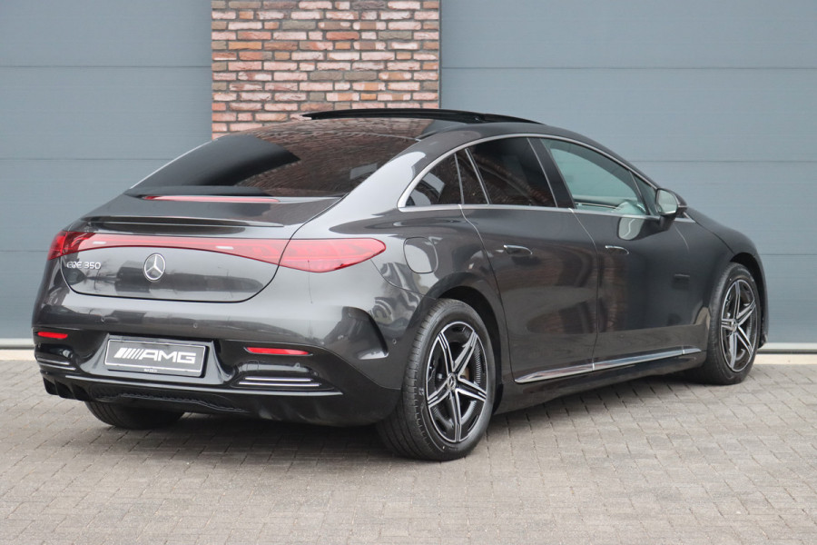 Mercedes-Benz EQE 350 AMG Line 89 kWh | Achterasbesturing | Distronic+ | Burmester | Panoramadak | Digital Light | Warmtepomp | Memory | Keyless Go | Surround Camera | HUD |