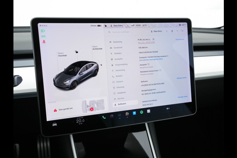 Tesla Model 3 Performance AWD 75 kWh [ 3-Fase ] (INCL-BTW) Aut. *PANO | AUTO-PILOT | NAPPA-LEATHER | KEYLESS | FULL-LED | MEMORY-PACK | SURROUND-VIEW | DAB | CARPLAY | DIGI-COCKPIT | LANE-ASSIST | COMFORT-SEATS | 20"ALU*