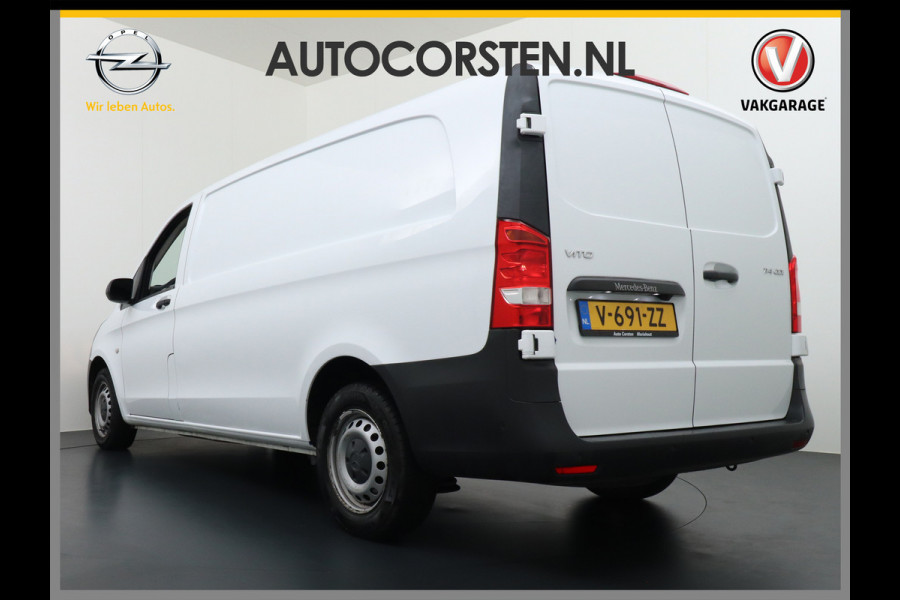 Mercedes-Benz Vito 2.2D 114CDIAUT-7 136PK XL Navi Camera Airco Cruise Control Bluetooth Licht-/regensensor 114CDI Extra Lang Betonplex Vloer Wandbetimmering Schuifdeur links Parkeer-assistent 1e Eigenaar Euro 6 2.000kg trekvermogen!