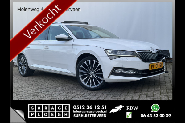 Škoda Superb Combi 1.4 TSI iV L&K PHEV Vol Opties! Laurin&Klement Pano Standkachel Leer+Verw V+A Sportline Business CantonSound