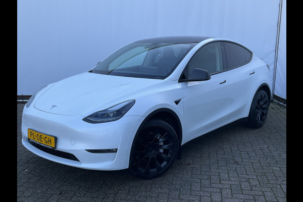 Tesla Model Y Long Range AWD 75 kWh 514pk Autopilot Stuur/Stoelverw Pano Trekhaak (1600kg)