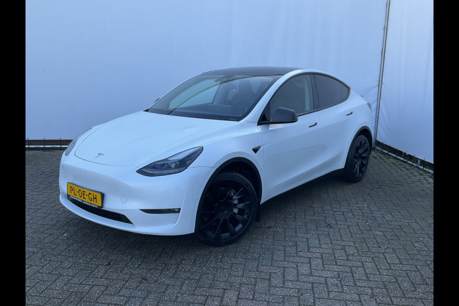 Tesla Model Y Long Range AWD 75 kWh 514pk Autopilot Stuur/Stoelverw Pano Trekhaak (1600kg)