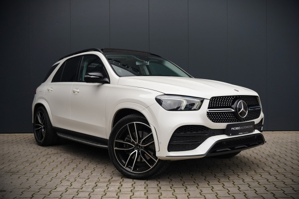 Mercedes-Benz GLE 350 D 4MATIC | AMG | Burmester | Adaptive Cruise Control | Stoelverwarming | Panoramadak | Luchtvering | Trekhaak | Grijs Kenteken | 360° Camera | BTW | Apple Carplay | Ambiance Verlichting | Leder | Nigh