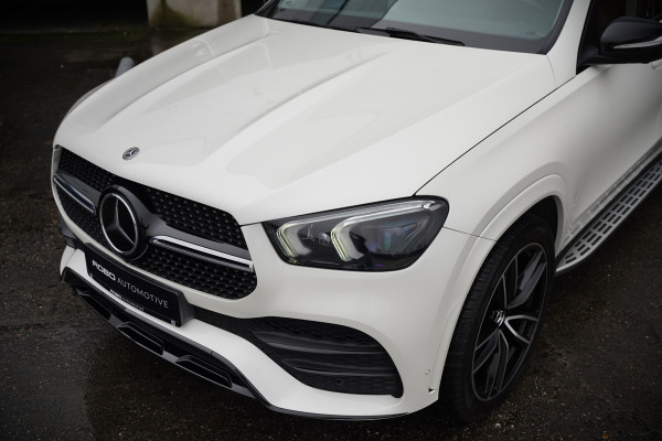 Mercedes-Benz GLE 350 D 4MATIC | AMG | Burmester | Adaptive Cruise Control | Stoelverwarming | Panoramadak | Luchtvering | Trekhaak | Grijs Kenteken | 360° Camera | BTW | Apple Carplay | Ambiance Verlichting | Leder | Nigh