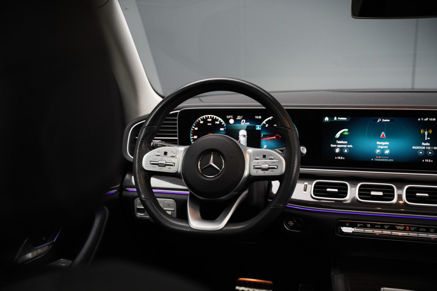 Mercedes-Benz GLE 350 D 4MATIC | AMG | Burmester | Adaptive Cruise Control | Stoelverwarming | Panoramadak | Luchtvering | Trekhaak | Grijs Kenteken | 360° Camera | BTW | Apple Carplay | Ambiance Verlichting | Leder | Nigh