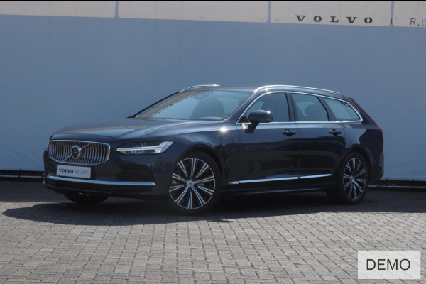 Volvo V90 T6 350PK Automaat Recharge AWD Plus Bright / Adpatieve cruise control/ BLIS/ Elektrische stoelen/ Harman Kardon audio/ Stoel en stuurwielverwarming/ Parkeersensoren met camera