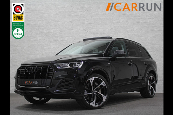 Audi Q7 55 TFSI e S-Line | 2022 | 50dkm! | Panorama | Leder | Carbon | LED | Camera | Elek.Stoelen | Standkachel | Virtual-Cockpit | Get DAB | Zwarte Sierlijsten | 3-Zone Clima |