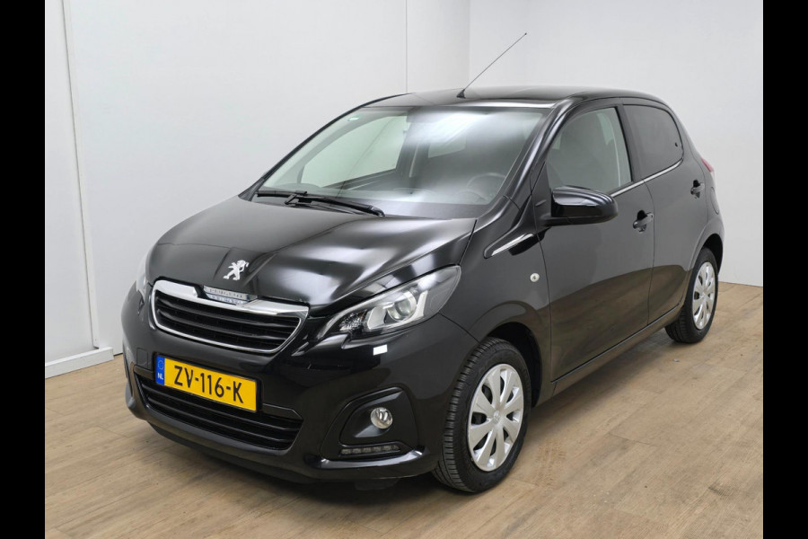 Peugeot 108 Occasion 1.0 e-VTi Active in zwart en bluetooth audio | Tweedehands Peugeot 108 met airco | Getint glas achter | BTW