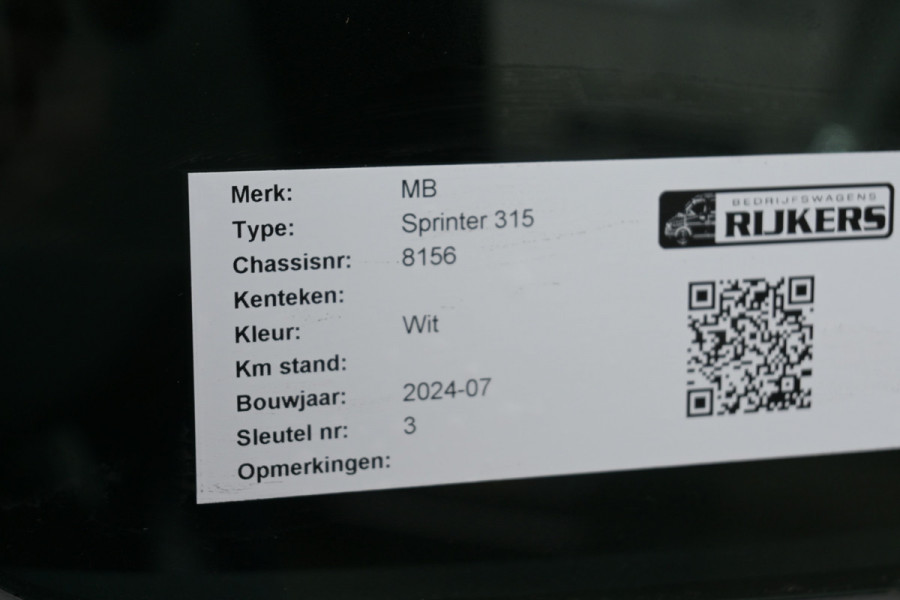 Mercedes-Benz Sprinter 315 CDI L3 Koel Vries Bakwagen Thermo King V-300 Max, D/N Koeling