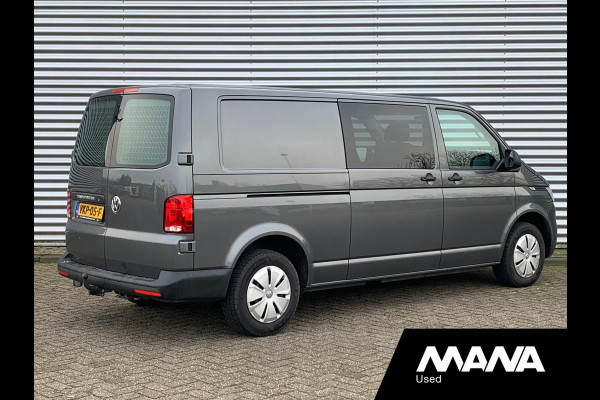 Volkswagen Transporter 2.0TDI L2H1 DC Dubbel Cabine Airco 12V Trekhaak Sensoren Voorruit-Verwarming Cruise Passagiersstoel DIN Start/Stop Laadruimtebek