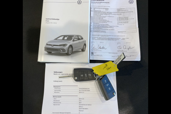 Volkswagen Polo 1.0 TSI Life Business NIEUW!! Climate control - Cruise control adaptive - Parksensoren v+a - Navi full map - A-uitrijcamera - MF Lederen stuurwiel - LMV - Apple carplay/Android auto - Bluetooth - DAB - Hill hold - Regen s