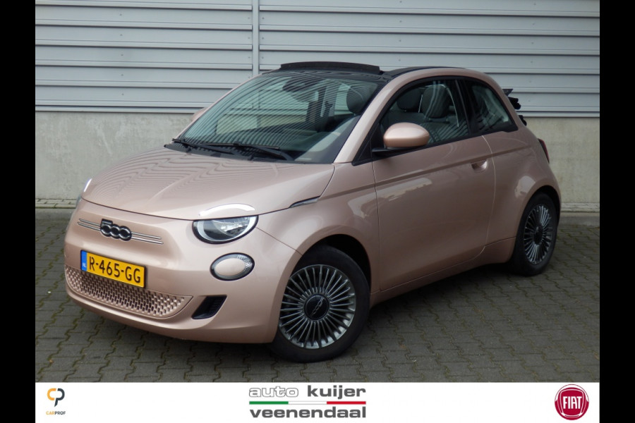 Fiat 500E Icon 42kwh | Cabrio | Aut. airco | Apple carpl. Andr. Auto | 16"