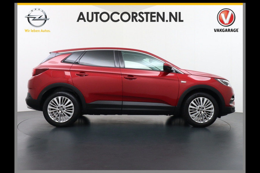 Opel Grandland X T131PK Trekhaak Camera Apple Carplay Android Auto Navi Bord-Herkenning Ecc Pdc 1/2 Leer koplampen adaptief Autom.Achterklep AGR- LaneAssist DAB Bluetooth Connected Led Licht-Regensensor Sensor dodehoek Business Executive 1ste Eigenaar 1.400kg trekvermogen Volledig Onderhouden! Euro 35.000 nieuw