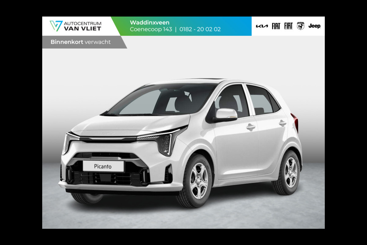 Kia Picanto 1.0 DPI DynamicLine | MY25 | Navi | Airco | Cruise | Camera | Apple Carplay | Private Lease € 299,-