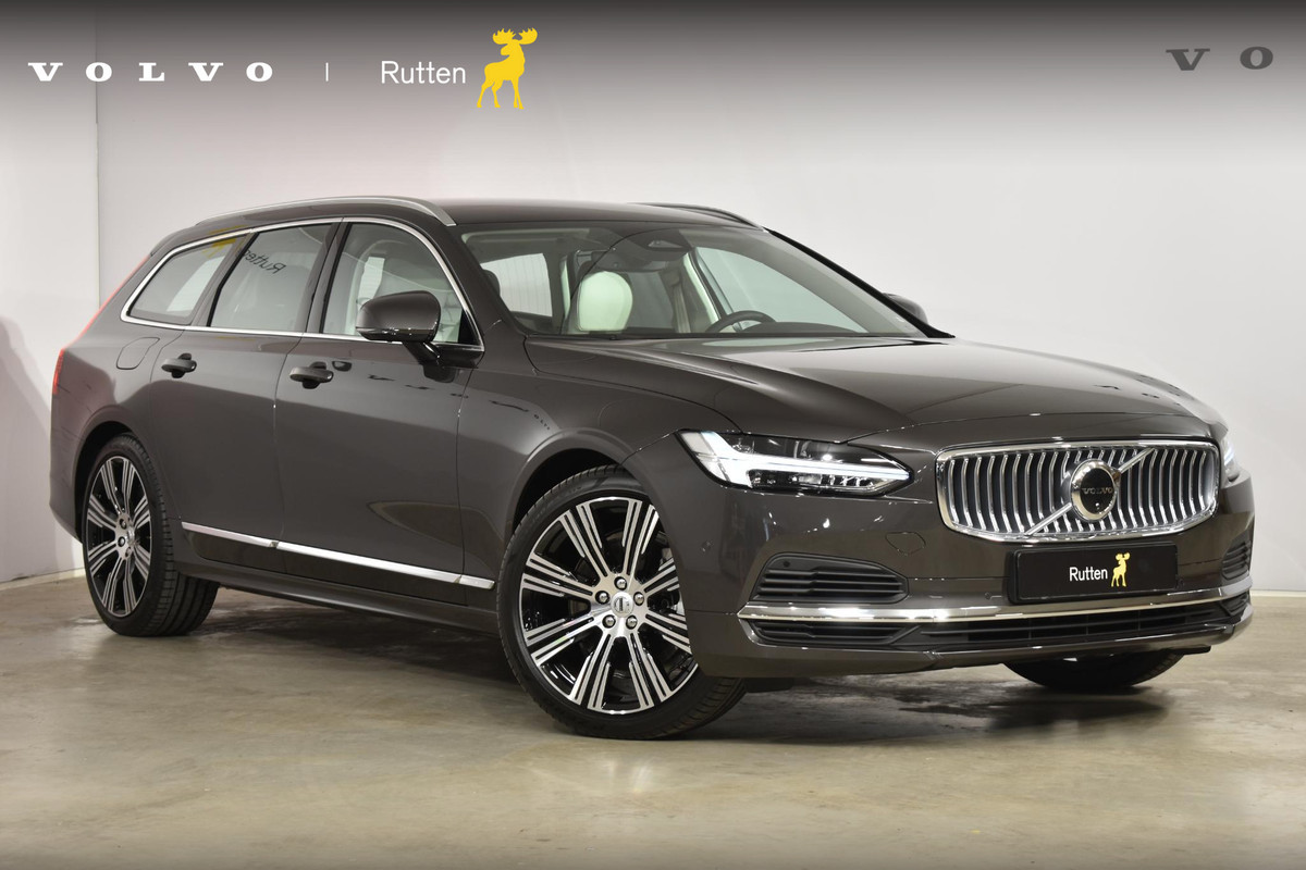 Volvo V90 T6 350PK Longe Range Recharge AWD Plus Bright / Adpatieve cruise control/ BLIS/ Elektrische stoelen/ Luchtvering/ Stoel en stuurwielverwarming/ Parkeersensoren met camera