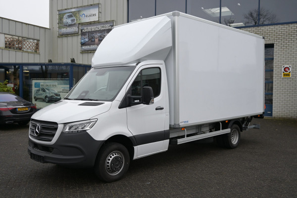 Mercedes-Benz Sprinter 519 CDI L3 Bakwagen met Dhollandia laadklep BPM vrij 3500 kg trekgewicht, LED, Geveerde stoel