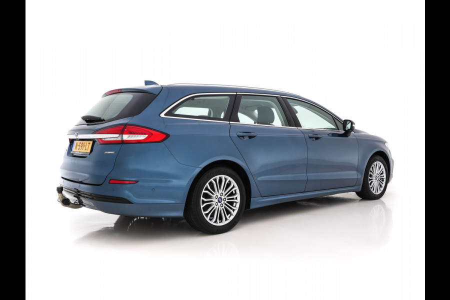 Ford Mondeo Wagon 2.0 IVCT HEV Titanium Luxury-Pack (INCL-BTW) Aut. *FULL-LEATHER | ADAPTIVE-CRUISE | FULL-LED | SONY-AUDIO | BLIND-SPOT | MEMORY-PACK | CAMERA | COMFORT-SEATS | NAVI-FULLMAP | ECC | PDC | TOWBAR | 17''ALU *