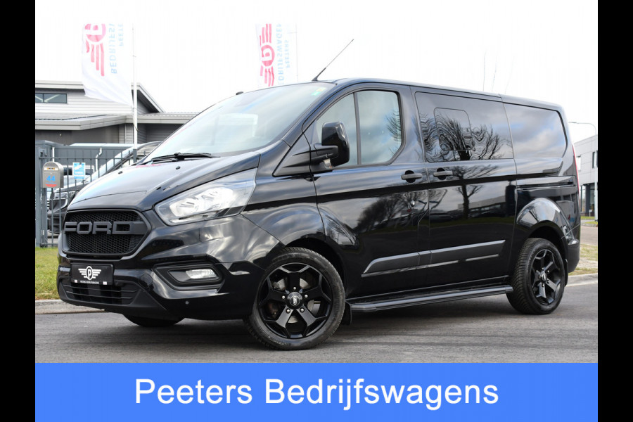 Ford Transit Custom 320 2.0 TDCI L1H1 DC Black Edition Limited Camera, Cruise, Carplay, Automaat, 2 x Schuifdeur, Multimedia, 130PK, UNIEK!