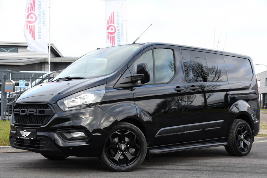 Ford Transit Custom 320 2.0 TDCI L1H1 DC Black Edition Limited Camera, Cruise, Carplay, Automaat, 2 x Schuifdeur, Multimedia, 130PK, UNIEK!