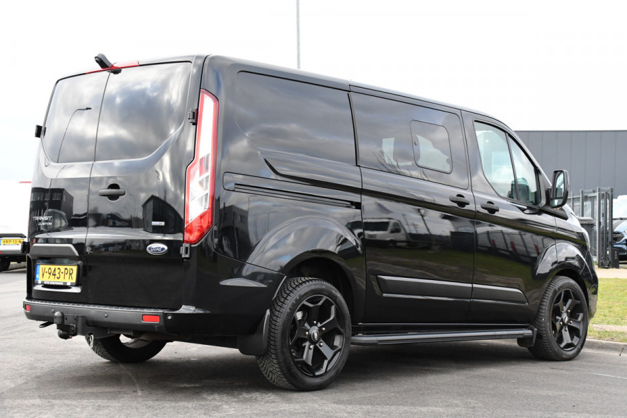 Ford Transit Custom 320 2.0 TDCI L1H1 DC Black Edition Limited Camera, Cruise, Carplay, Automaat, 2 x Schuifdeur, Multimedia, 130PK, UNIEK!