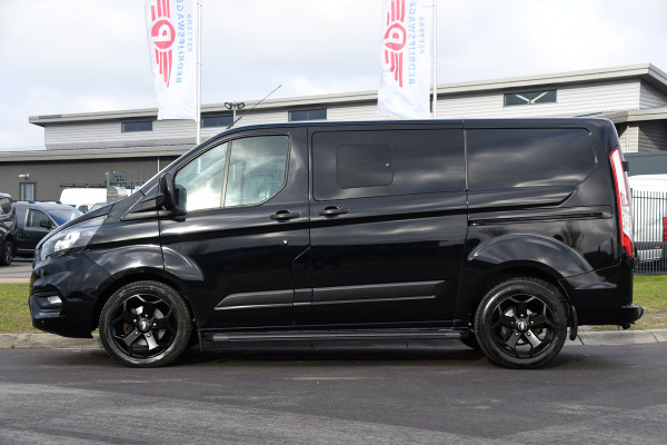 Ford Transit Custom 320 2.0 TDCI L1H1 DC Black Edition Limited Camera, Cruise, Carplay, Automaat, 2 x Schuifdeur, Multimedia, 130PK, UNIEK!