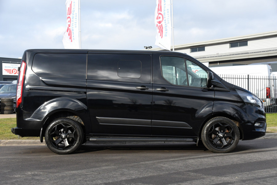 Ford Transit Custom 320 2.0 TDCI L1H1 DC Black Edition Limited Camera, Cruise, Carplay, Automaat, 2 x Schuifdeur, Multimedia, 130PK, UNIEK!