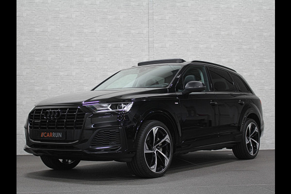 Audi Q7 55 TFSI e S-Line | 2022 | 50dkm! | Panorama | Leder | Carbon | LED | Camera | Elek.Stoelen | Standkachel | Virtual-Cockpit | Get DAB | Zwarte Sierlijsten | 3-Zone Clima |