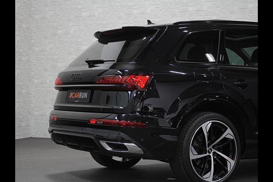 Audi Q7 55 TFSI e S-Line | 2022 | 50dkm! | Panorama | Leder | Carbon | LED | Camera | Elek.Stoelen | Standkachel | Virtual-Cockpit | Get DAB | Zwarte Sierlijsten | 3-Zone Clima |