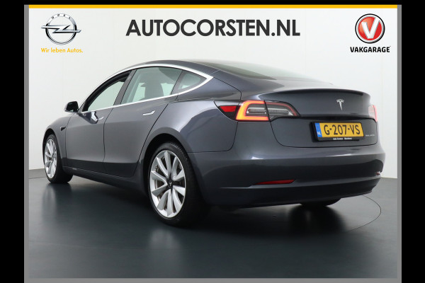 Tesla Model 3 Long Range 75kWh 463PK 19"lm Premium Audio 4wd  AutoPilot Panoramadak Camera's Leder Adaptive-CruiseControl-Stop&Go Pdc Ecc Dual Stoel en achterbank verwarming Keyless Electr.Stoelen+Memory+Easy-Entry WiFi Origineel Nederlandse auto Grootste accu, Tot 16,5kwh thuis laden.