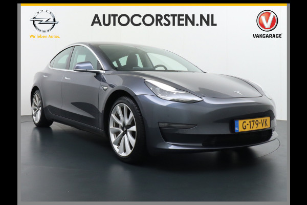 Tesla Model 3 Long Range 75kWh 463PK 19" FSD-Full Self Driving Computer-3 Premium Audio 4wd AutoPilot Panoramadak Camera's Leer Adaptive-Cruis Stoel en achterbank verwarming Electr.Stoelen+Memory+Easy-Entry WiFi Orig. NLse auto Grootste accu Tot 16,5kwh thuis laden. Accu-Garantie tot 27-12-2027 max 192.000km