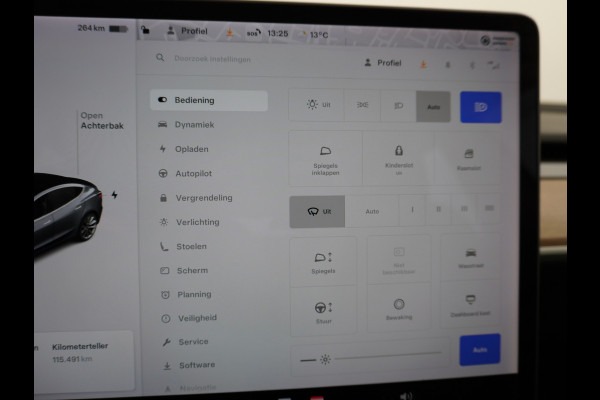 Tesla Model 3 Long Range 75kWh 463PK 19" FSD-Full Self Driving Computer-3 Premium Audio 4wd AutoPilot Panoramadak Camera's Leer Adaptive-Cruis Stoel en achterbank verwarming Electr.Stoelen+Memory+Easy-Entry WiFi Orig. NLse auto Grootste accu Tot 16,5kwh thuis laden. Accu-Garantie tot 27-12-2027 max 192.000km