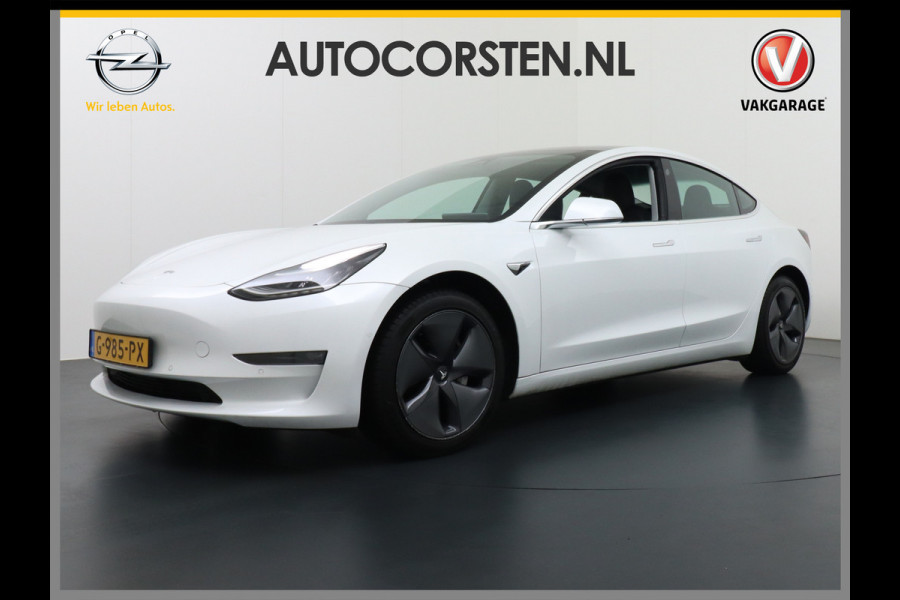 Tesla Model 3 Long Range 75kWh 463PK FSD-Full Self Driving Computer-3 Premium Audio 4wd  18" Lmv AutoPilot Panoramadak Camera's Leder Adaptive Stoel en achterbank verwarming Keyless Electr.Stoelen+Memory+Easy-Entry WiFi Origineel Nederlandse auto Grootste accu, Tot 16,5kwh thuis laden.