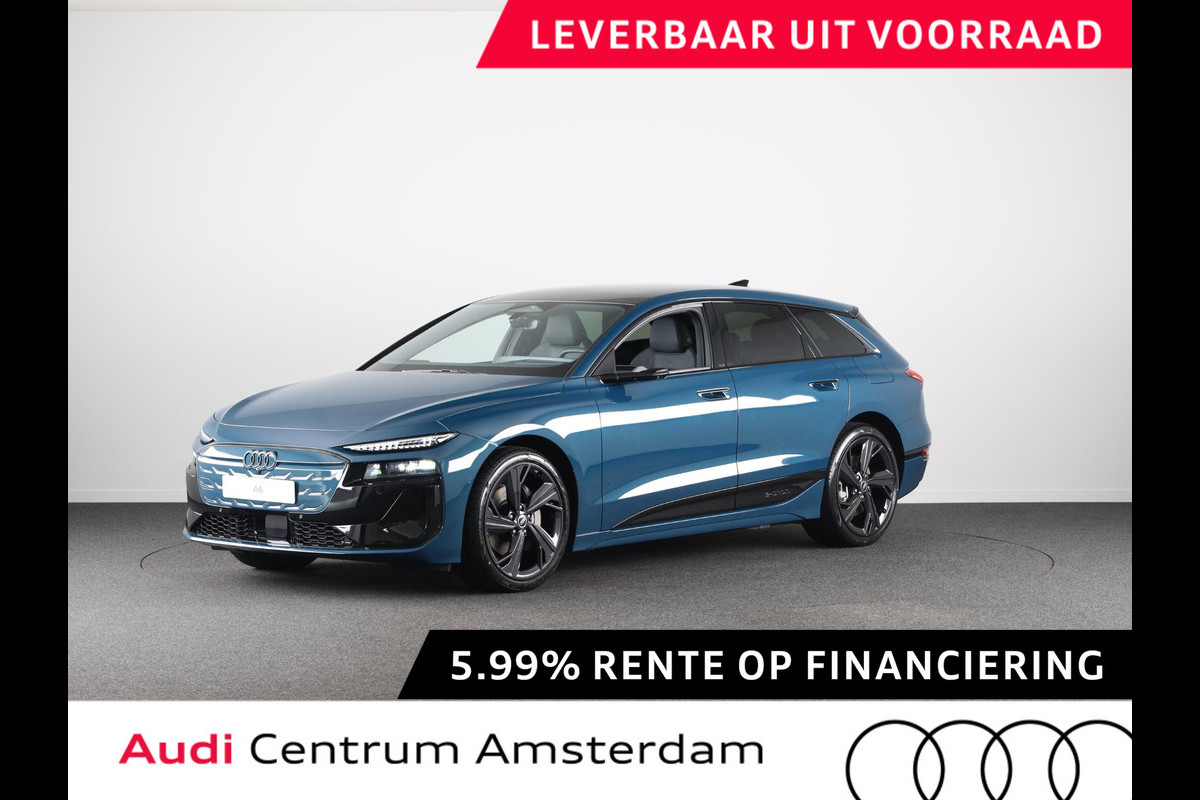 Audi A6 Avant S edition e-tron 270kW/367pk 100kWh Avant Elektris Panorama-glasdak, Bang&Olufsen soundsysteem, winterpakket, privacy glass