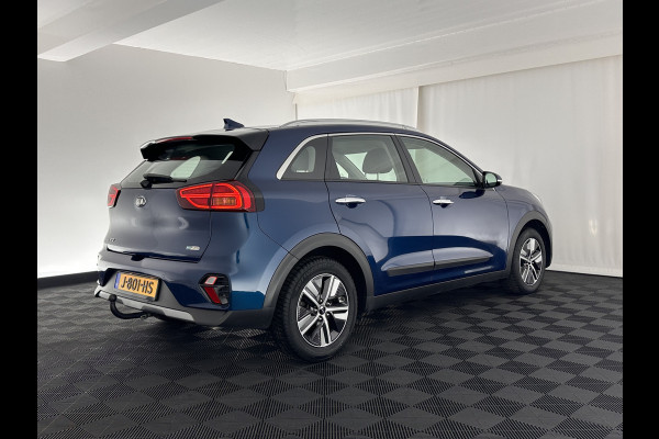 Kia Niro 1.6 GDi Hybrid DynamicLine (INCL-BTW) Aut. *NAVI-FULLMAP | KEYLESS | ADAPTIVE-CRUISE | 1/2-LEATHER | CAMERA | ECC | PDC | LANE-ASSIST | COMFORT-SEATS  | SHIFT-PADDLES | TOWBAR | 16"ALU*