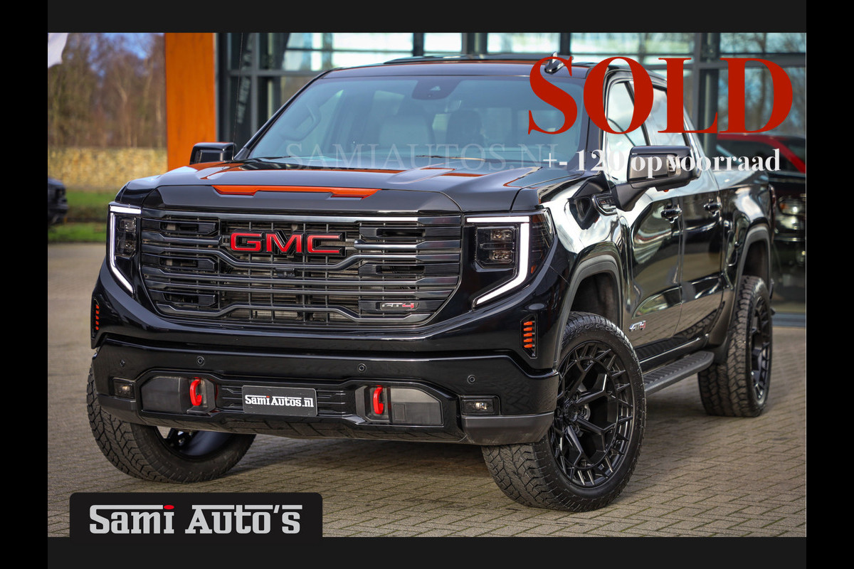 GMC Sierra AT4 | RED LINE |  LPG | VIRTUAL + HUD | BOM VOL | 360 CAM |  DC | DODGE RAM EN GMC DEALER NEDERLAND | 6.2 V8 4X4 | GRIJSKENTEKEN | DUBBELE CABINE | PICK UP | VOORRAAD 2243 -  8605 |