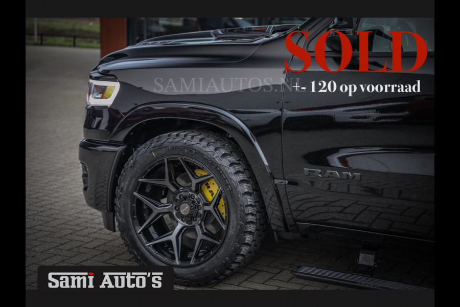 Dodge Ram 1500 LIMITED NIGHT H.O 540 PK 706 Nm | XB9 | MASSAGE | BOM VOL | CREW CAB | DUBBELE CABINE | GRIJSKENTEKEN | 5 PERSOONS | DE MEEST LUXUEUZE en BEGEERDE Pick-up