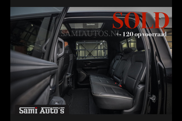 Dodge Ram 1500 LIMITED NIGHT H.O 540 PK 706 Nm | XB9 | MASSAGE | BOM VOL | CREW CAB | DUBBELE CABINE | GRIJSKENTEKEN | 5 PERSOONS | DE MEEST LUXUEUZE en BEGEERDE Pick-up