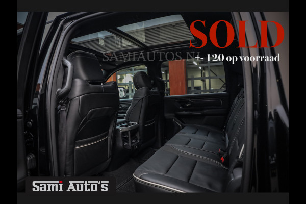 Dodge Ram 1500 LIMITED NIGHT H.O 540 PK 706 Nm | XB9 | MASSAGE | BOM VOL | CREW CAB | DUBBELE CABINE | GRIJSKENTEKEN | 5 PERSOONS | DE MEEST LUXUEUZE en BEGEERDE Pick-up