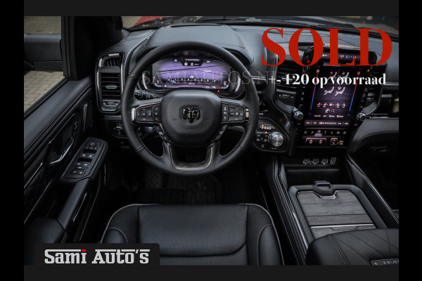 Dodge Ram 1500 LIMITED NIGHT H.O 540 PK 706 Nm | XB9 | MASSAGE | BOM VOL | CREW CAB | DUBBELE CABINE | GRIJSKENTEKEN | 5 PERSOONS | DE MEEST LUXUEUZE en BEGEERDE Pick-up