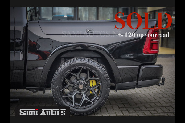 Dodge Ram 1500 LIMITED NIGHT H.O 540 PK 706 Nm | XB9 | MASSAGE | BOM VOL | CREW CAB | DUBBELE CABINE | GRIJSKENTEKEN | 5 PERSOONS | DE MEEST LUXUEUZE en BEGEERDE Pick-up