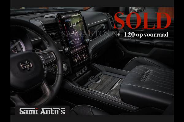 Dodge Ram 1500 LIMITED NIGHT H.O 540 PK 706 Nm | XB9 | MASSAGE | BOM VOL | CREW CAB | DUBBELE CABINE | GRIJSKENTEKEN | 5 PERSOONS | DE MEEST LUXUEUZE en BEGEERDE Pick-up