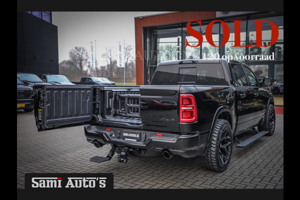 Dodge Ram 1500 LIMITED NIGHT H.O 540 PK 706 Nm | XB9 | MASSAGE | BOM VOL | CREW CAB | DUBBELE CABINE | GRIJSKENTEKEN | 5 PERSOONS | DE MEEST LUXUEUZE en BEGEERDE Pick-up