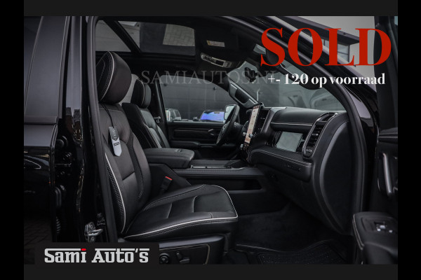 Dodge Ram 1500 LIMITED NIGHT H.O 540 PK 706 Nm | XB9 | MASSAGE | BOM VOL | CREW CAB | DUBBELE CABINE | GRIJSKENTEKEN | 5 PERSOONS | DE MEEST LUXUEUZE en BEGEERDE Pick-up