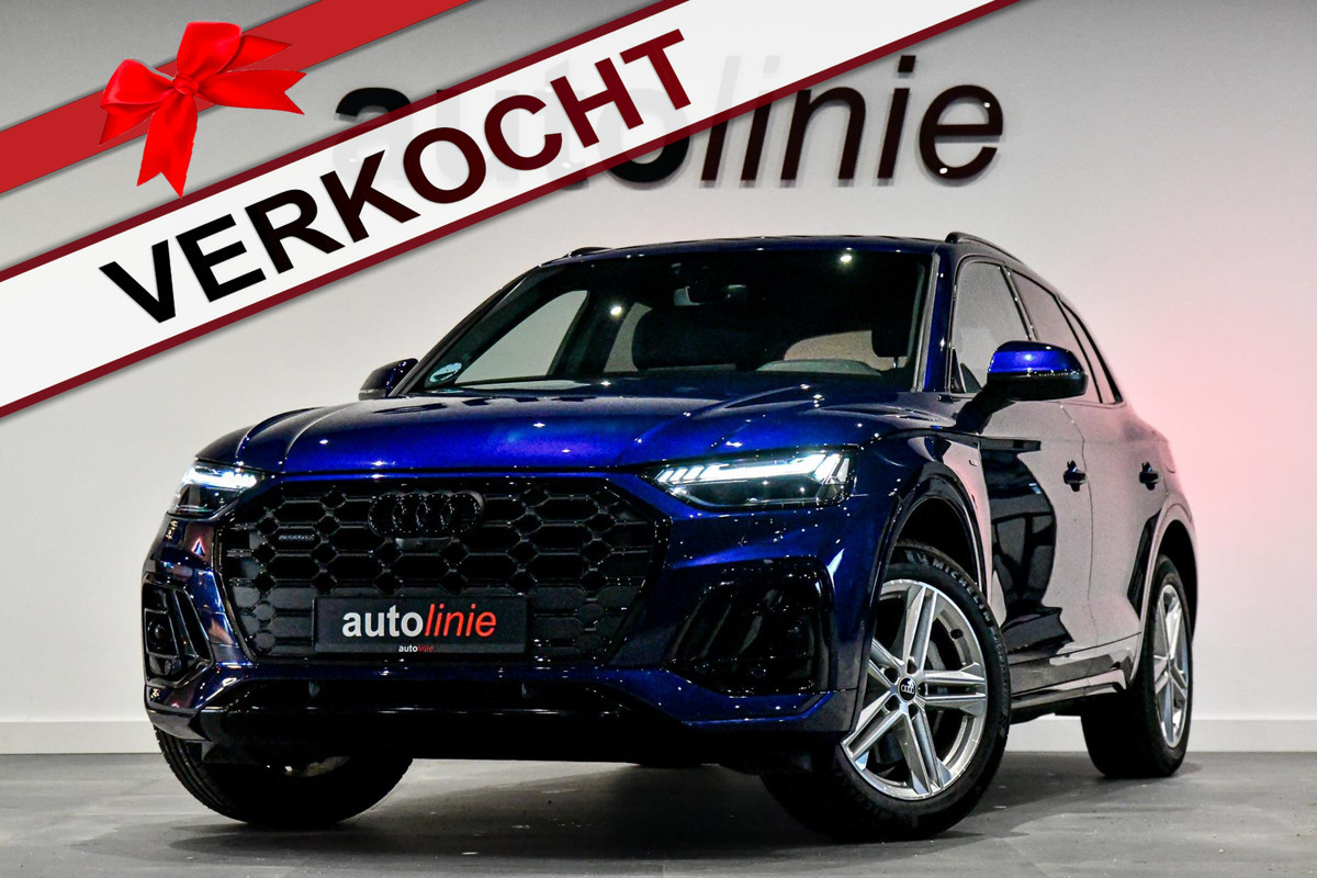 Audi Q5 50 TFSI e quattro S-Line. ACC, 360, Keyless, Sfeer, Matrix, CarPlay!