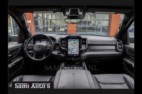 Dodge Ram 1500 LIMITED RAMBOX | LUCHTVERING | 5.7 V8 4X4 | MULTI TAILGATE | HUD | ADAPTIVE CRUISE | EERSTE EIGENAAR | LPG PRINS | 3500KG 360 CAMERA | LANE ASSIST | MEMORY SEATS | DUBBELE CABINE | CREWCAB