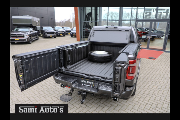 Dodge Ram 1500 LIMITED RAMBOX | LUCHTVERING | 5.7 V8 4X4 | MULTI TAILGATE | HUD | ADAPTIVE CRUISE | EERSTE EIGENAAR | LPG PRINS | 3500KG 360 CAMERA | LANE ASSIST | MEMORY SEATS | DUBBELE CABINE | CREWCAB