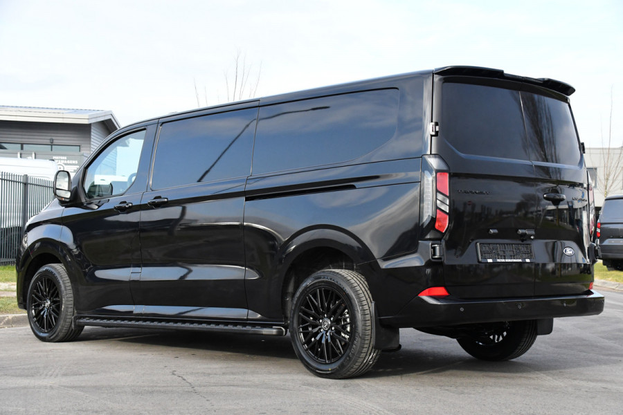 Ford Transit Custom 320 2.0 TDCI L2H1 Black Edition Limited Virtual, Adaptieve Cruise, Camera, Carplay, 170PK, Automaat, LED, Multimedia, Sensoren, Stoelverwarming, UNIEK!