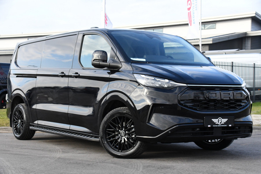 Ford Transit Custom 320 2.0 TDCI L2H1 Black Edition Limited Virtual, Adaptieve Cruise, Camera, Carplay, 170PK, Automaat, LED, Multimedia, Sensoren, Stoelverwarming, UNIEK!