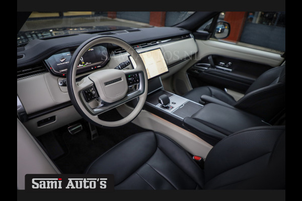 Land Rover Range Rover 3.0 P550e | NIGHT | GARANTIE TOT 14-03-2029 | HEAD-UP | ACHTERAS BESTURING | SOFT CLOSE | PHEV | 23 INCH VELGEN | PANORAMADAK | STUURVERWARMING | STOEL KOELING | Fabrieksgarantie tot 14-03-2029 – Geniet van gemoedsrust met uitgebreide dekking tot deze datum. GZK-71-D