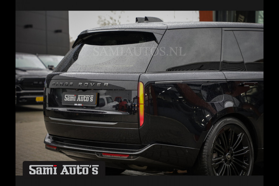 Land Rover Range Rover 3.0 P550e | NIGHT | GARANTIE TOT 14-03-2029 | HEAD-UP | ACHTERAS BESTURING | SOFT CLOSE | PHEV | 23 INCH VELGEN | PANORAMADAK | STUURVERWARMING | STOEL KOELING | Fabrieksgarantie tot 14-03-2029 – Geniet van gemoedsrust met uitgebreide dekking tot deze datum. GZK-71-D